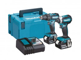 Makita DLX2283TJ 18V 2PC Brushless Combo Kit With DHP485 & DTD153 2 x 5.0Ah Batteries & Case £319.95